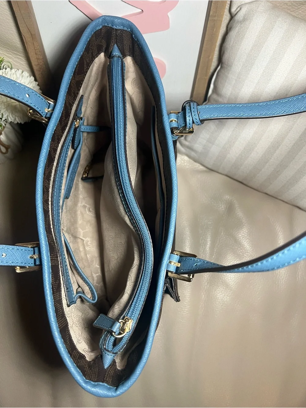 Vintage Michael Kors Jet Set Medium Snap Front Tote